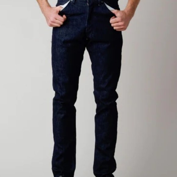 First Standard Co.Cone Denim 5 pocket jeans in 13.5oz Raw Cone denim